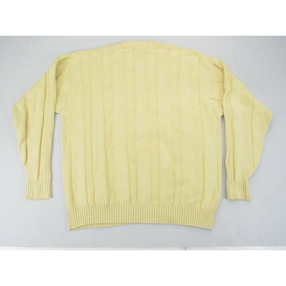 Vintage Brooks Brothers Cable Sweater Mens XL Cream Cotton Knit Beige‎ Fisherman - Picture 4 of 6